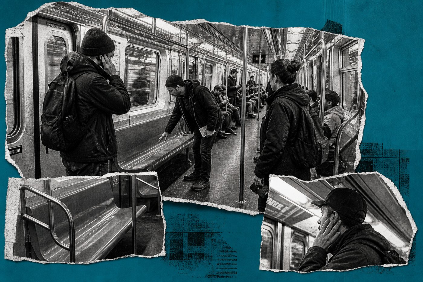 Evaluación de un vagón del metro de Nueva York como localización económica y reconocible para una entrevista.
