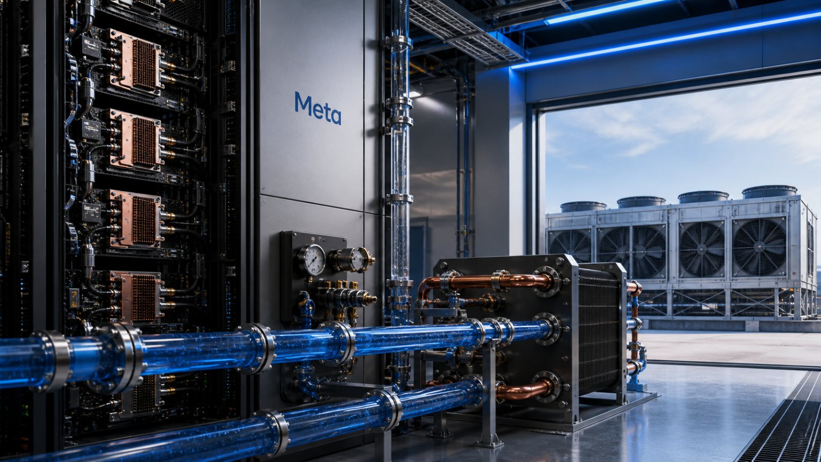 Meta-র AI ডেটা সেন্টারে একই coolant চলবে ১০ বছর—তবু হিসাব অসম্পূর্ণ