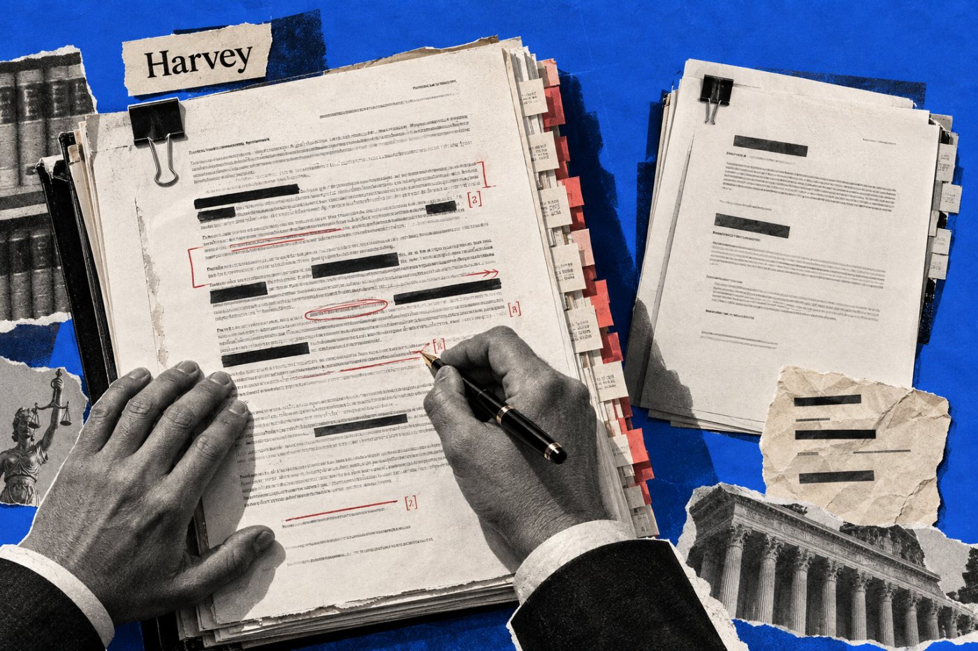Harvey Tenet resuelve una tarea contractual y compara sus resultados y citas con el modelo Kimi K3 de base.