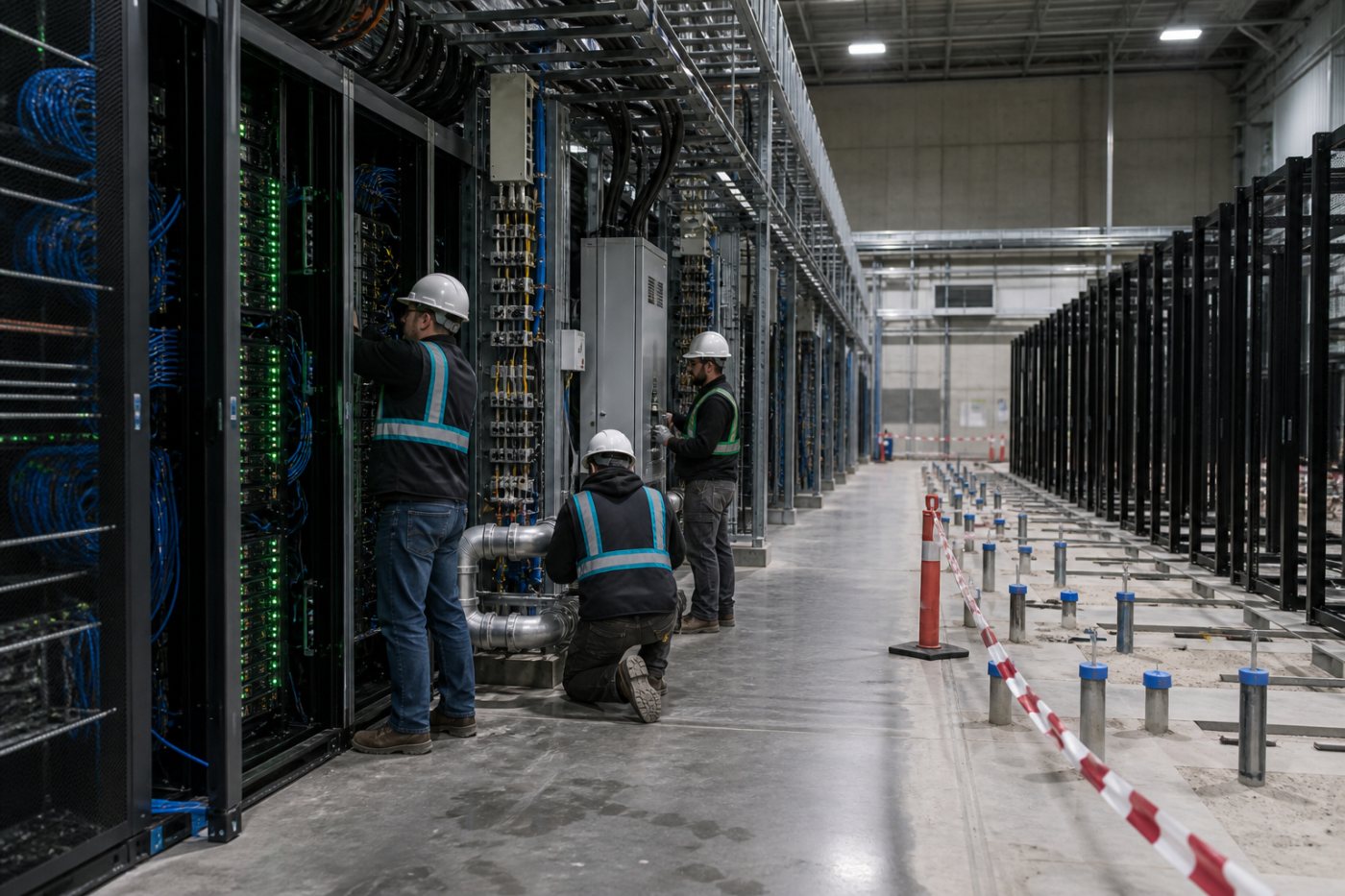 Data-center capacity is prepared for additional NVIDIA systems as the company targets about $108 billion in next-quarter revenue.