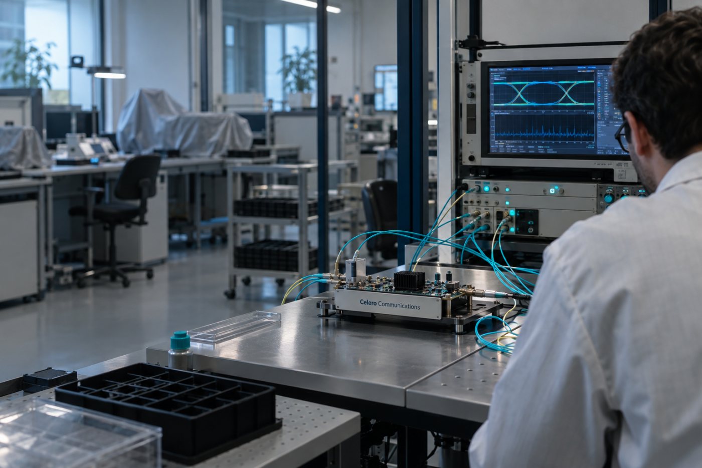 Le silicium DSP cohérent 2 nm de Celero est contrôlé pour de futures interconnexions de 1,6T à 3,2T.