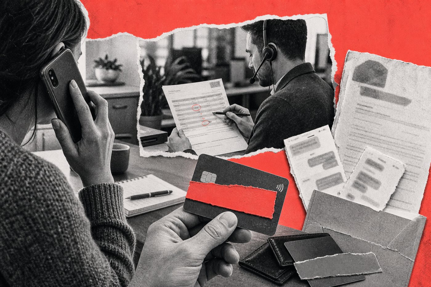 Una persona avisa al banco por datos de pago expuestos y se revisan las operaciones del medio afectado.