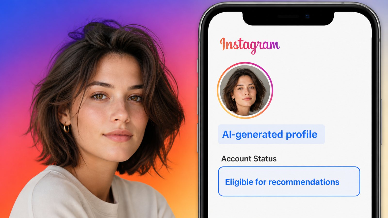 Instagram, etiketsiz AI profillerinin erişimini düşürüyor