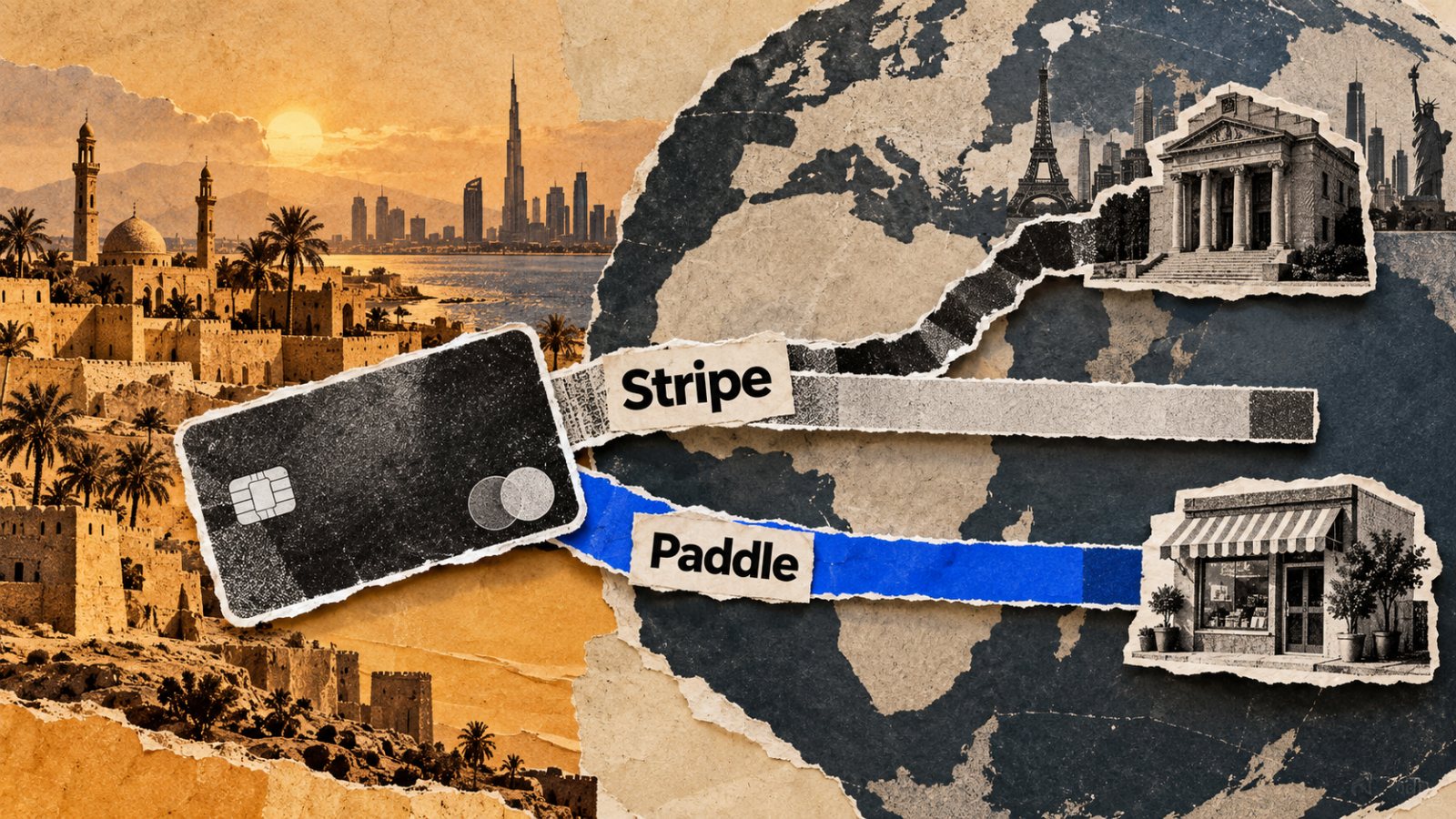Stripe أم Paddle؟ الضريبة قد تمحو فرق الرسوم عند بيع SaaS عالميًا