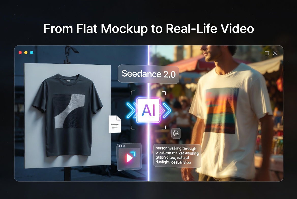 How AI Video Turns a Flat T-Shirt Design Into a Scroll-Stopping Reel for POD Sellers