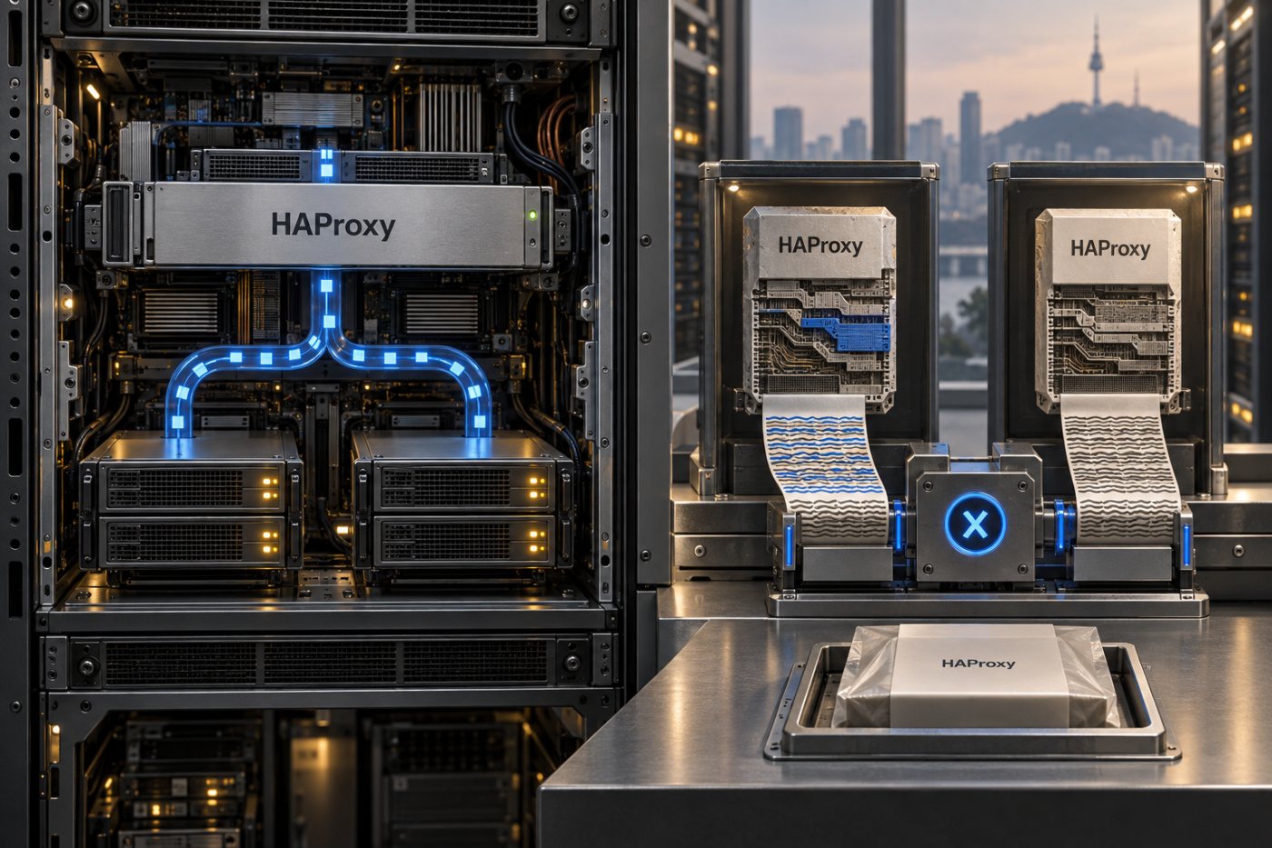 정상 서비스 중인 HAProxy 2.8.12 실행 파일과 승인 배포본의 SHA-256 값이 서로 다르게 확인된 무결성 점검