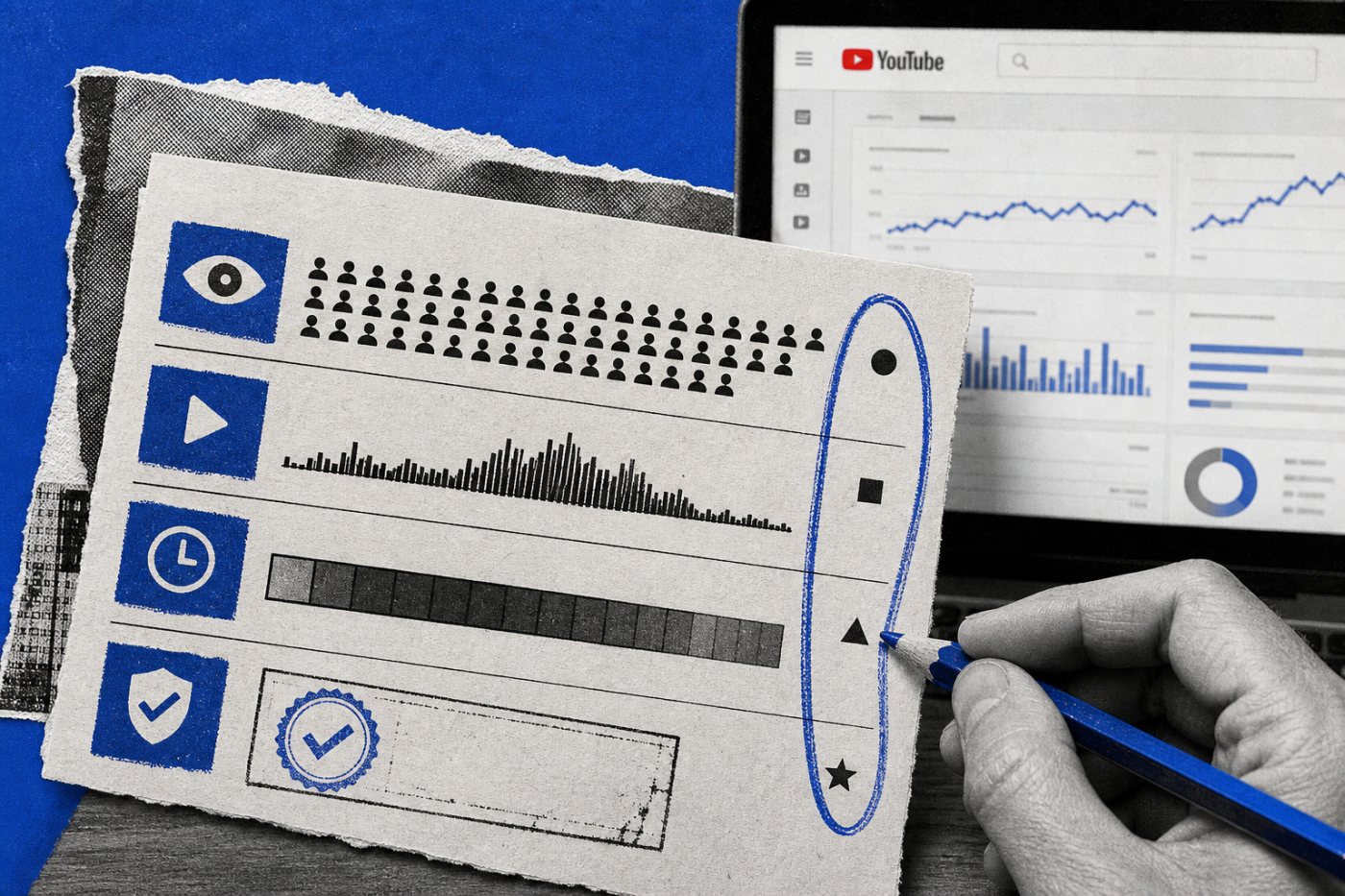 YouTube Studioで公開視聴回数、エンゲージ指標、YPP資格指標を分けて確認する分析工程