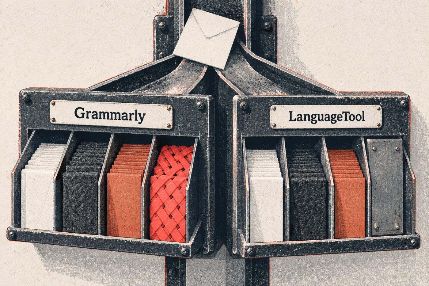 Các luồng thư công việc theo ngôn ngữ cho thấy phạm vi hỗ trợ của Grammarly và LanguageTool khác nhau.