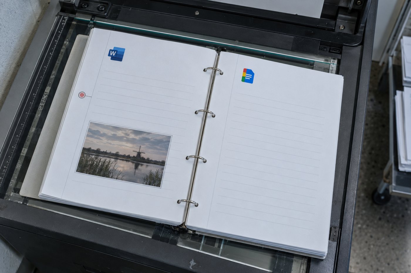 Bij uitwisseling van een DOCX-bestand tussen Word en Google Docs ontbreken aan één kant een opmerking en een ingebed onderdeel.