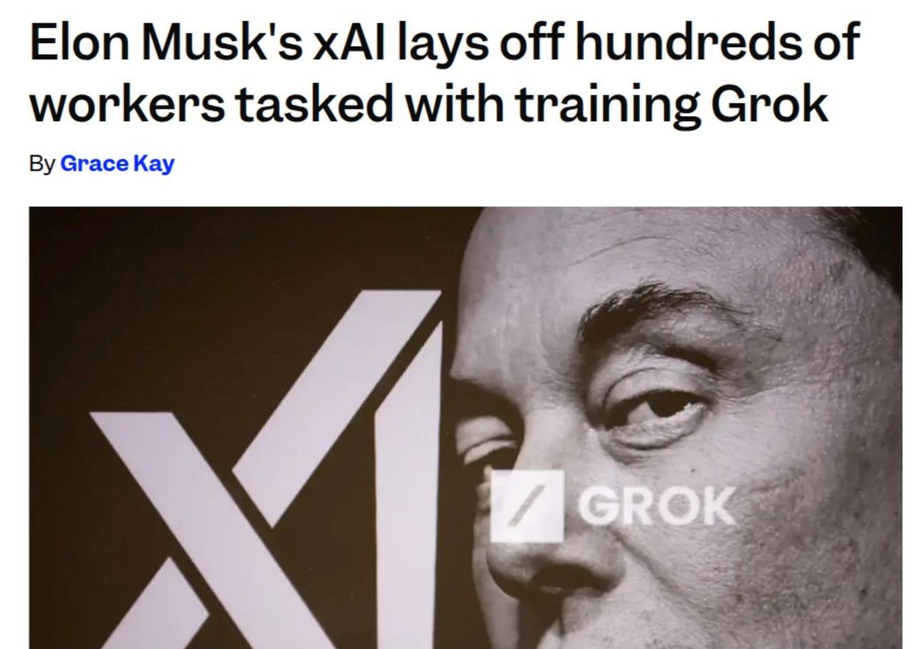xAI Lays Off 500 General Annotators, Shifts to 10-Fold Increase in Specialized AI Tutors