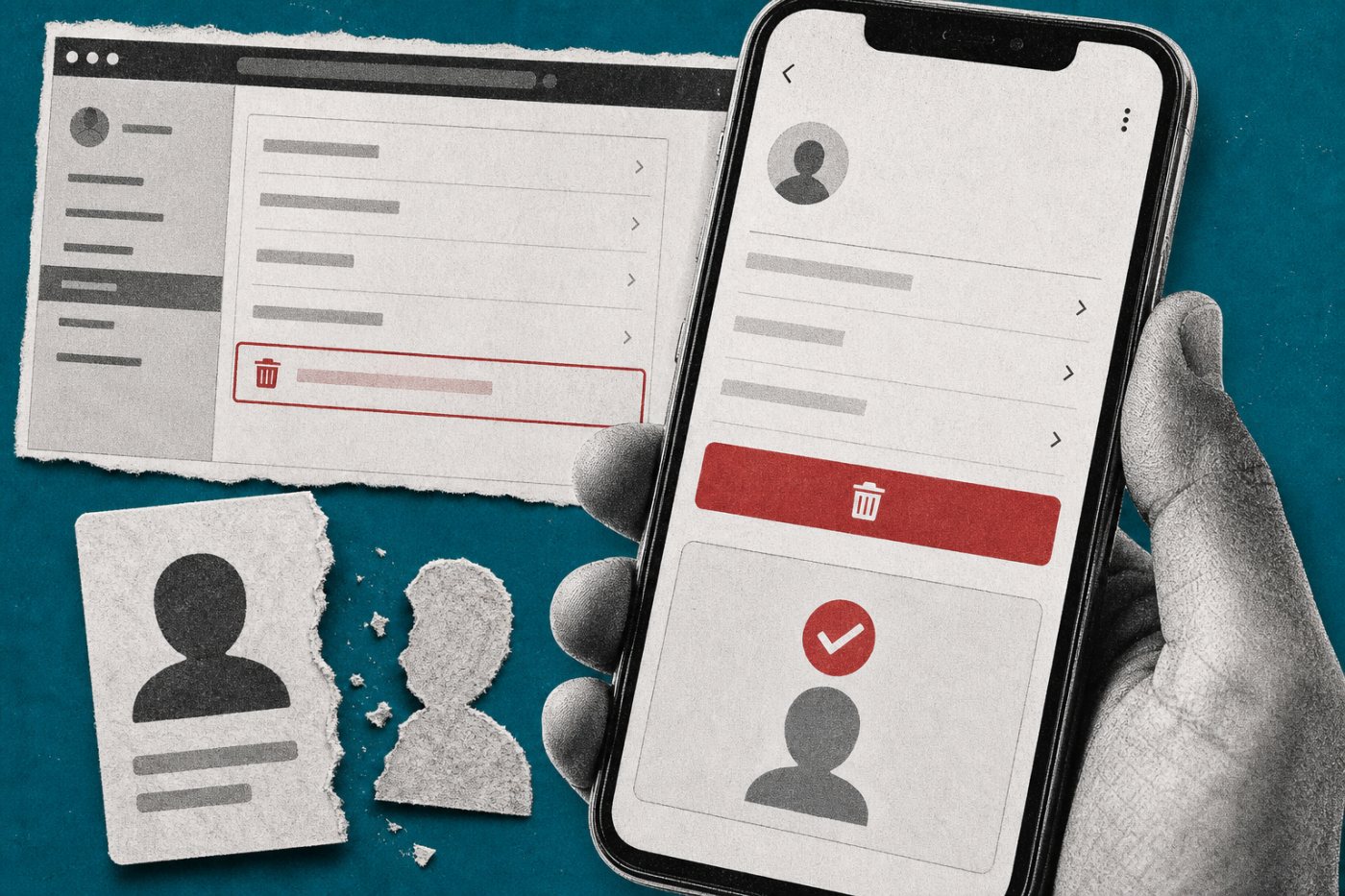 La suppression permanente du compte Character.AI intervient séparément après le réglage de confidentialité.