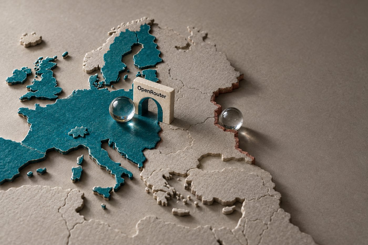 „OpenRouter Business“ Europos regiono maršrutas priima tinkamą galinį tašką, o nesant jo užklausa sustabdoma.