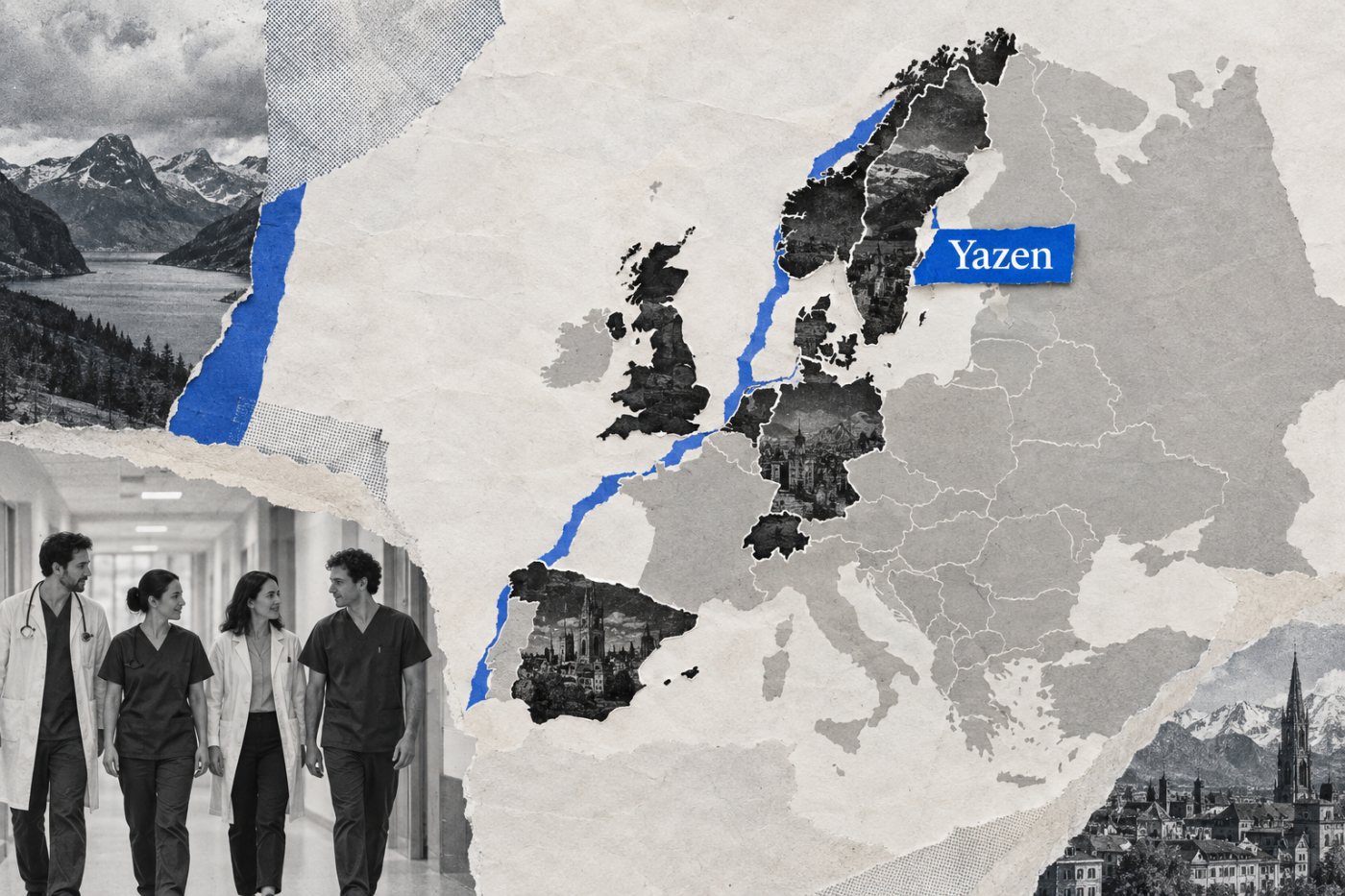 Yazens nuvarande verksamhet omfattar åtta namngivna europeiska länder inför den planerade expansionen.