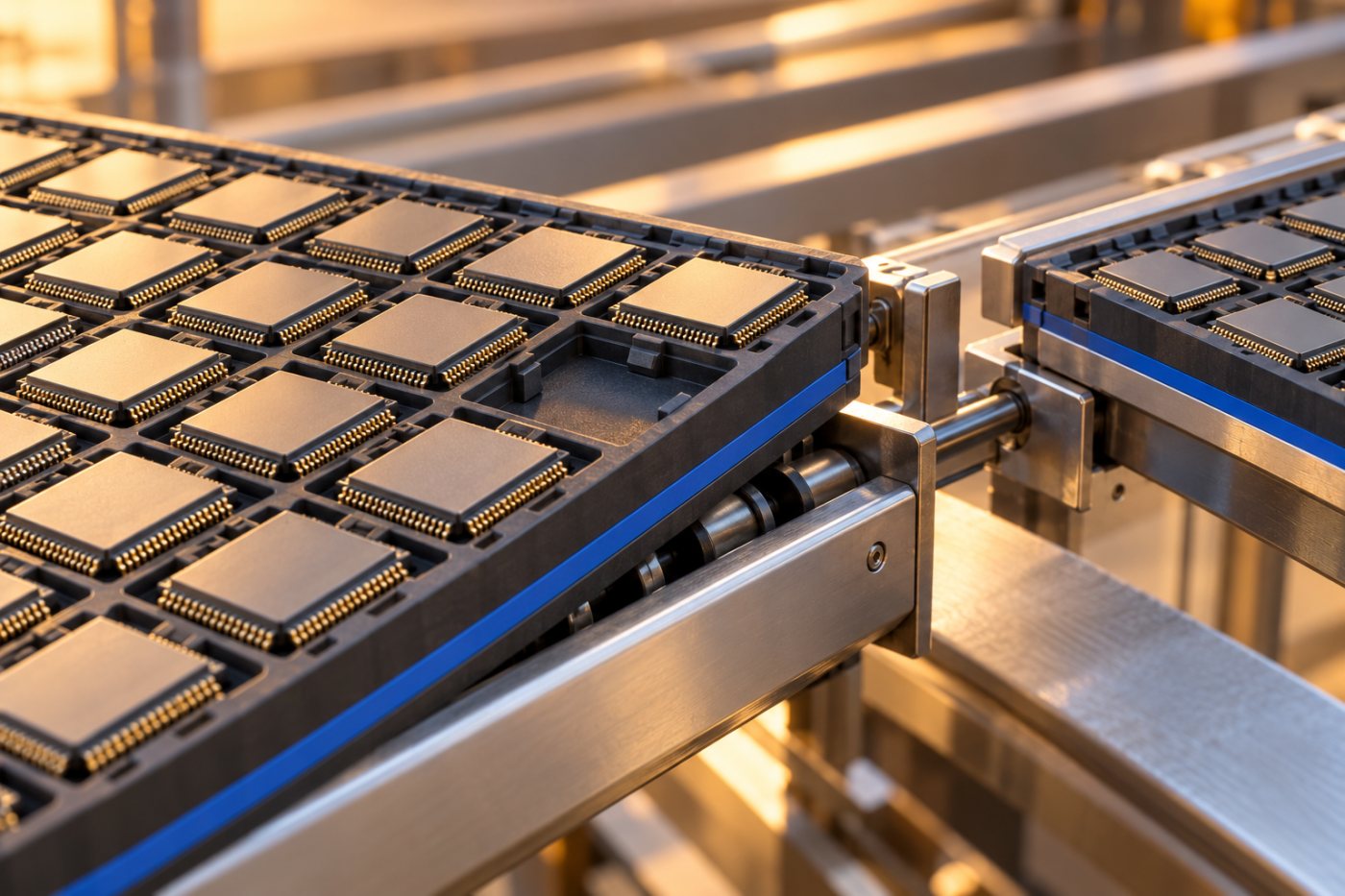 Mga semiconductor chip at inaasahang order na nagpapakita ng ugnayan ng demand sa AI, pangakong kita at utang ng mga kumpanya.