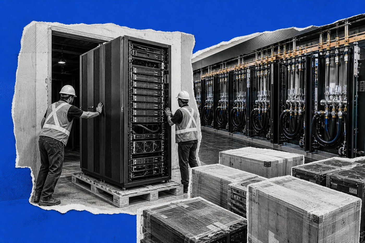 Equipos y conexiones del clúster de BUZZ HPC en fase de despliegue antes de comenzar a generar los ingresos contratados.