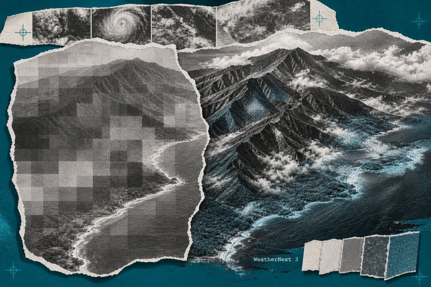 WeatherNext 3 mempertahankan detail cuaca lokal yang lebih halus dibanding keluaran WeatherNext 2.