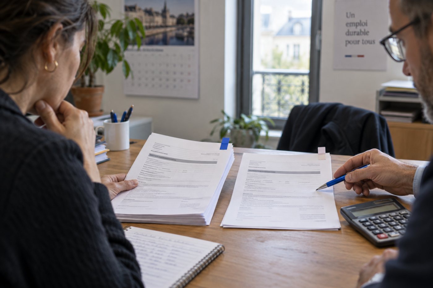 Comparaison de deux offres sur quatre jours, l’une à salaire maintenu et l’autre rémunérée au prorata.