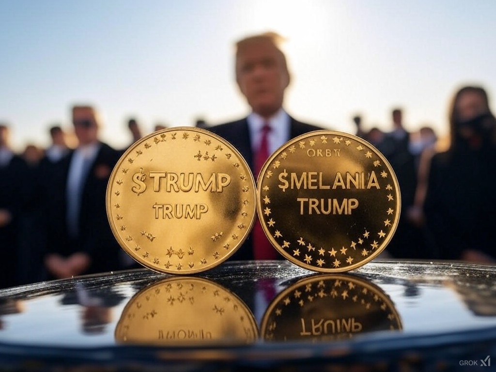 The Meme Economy Meets the Trump Inauguration: $TRUMP and $MELANIA Tokens Take Center Stage
