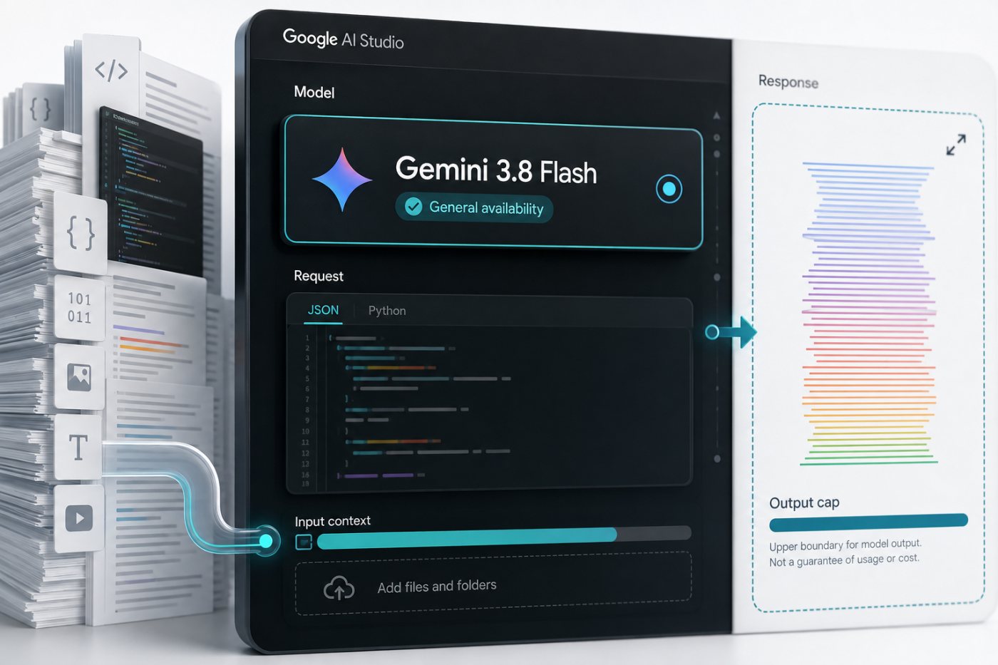 Gemini 3.8 Flash-এর GA availability এবং ১০ লাখ input ও ৬৪ হাজার output token সীমা