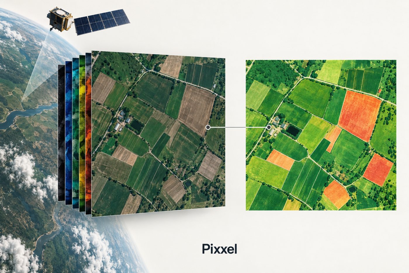 Aurora-তে hyperspectral কৃষিজমির data থেকে ব্যবহারযোগ্য vegetation analysis