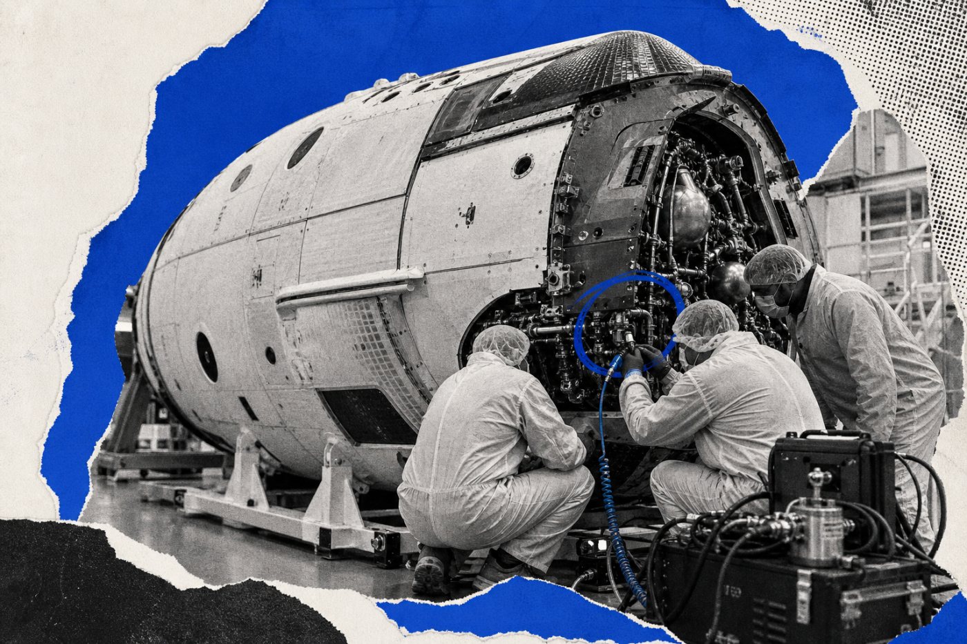 Crew-13 کا Dragon قبل از پرواز تیاری کے دوران propulsion leak کی نشاندہی کے بعد تکنیکی معائنے میں داخل ہو رہا ہے۔