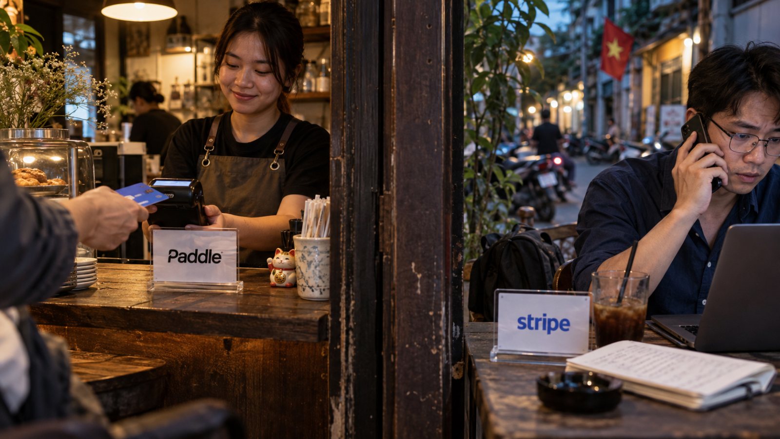 Stripe hay Paddle: phí 5% có thể rẻ hơn tự lo thuế quốc tế