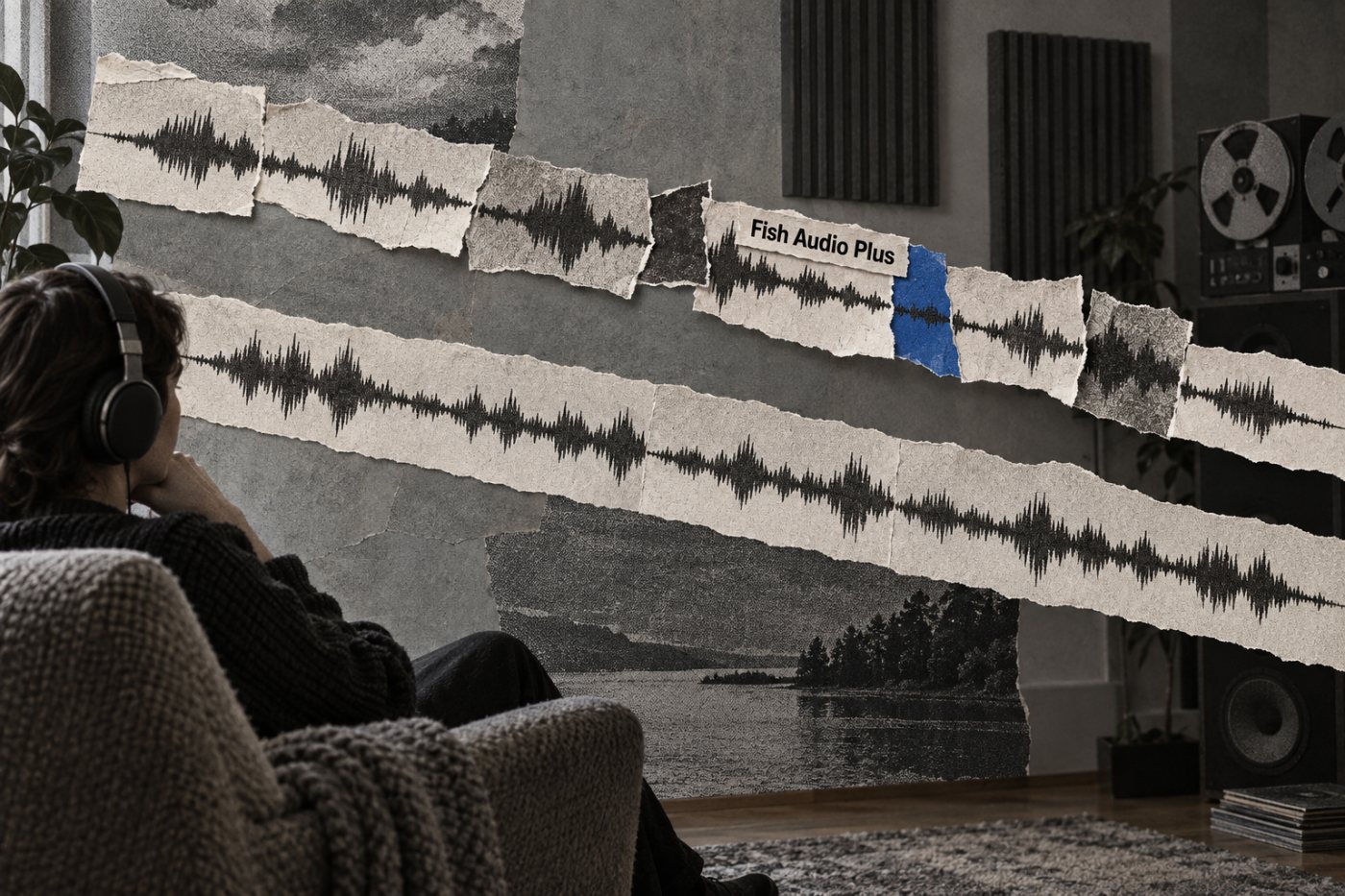 Сопоставление длинной озвучки Fish Audio и ElevenLabs на переходах между абзацами.