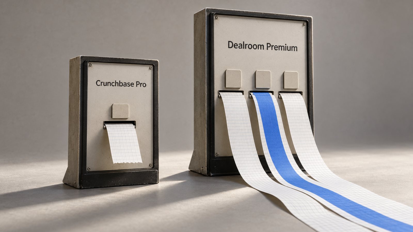 Crunchbase или Dealroom: јефтинији приступ губи када затреба масовни извоз