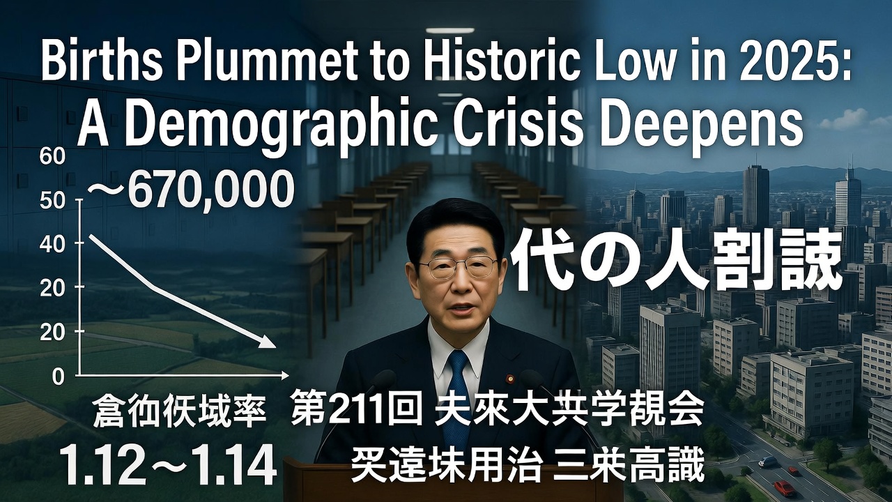 Japan's Births Plummet to Historic Low in 2025: A Demographic Crisis Deepens