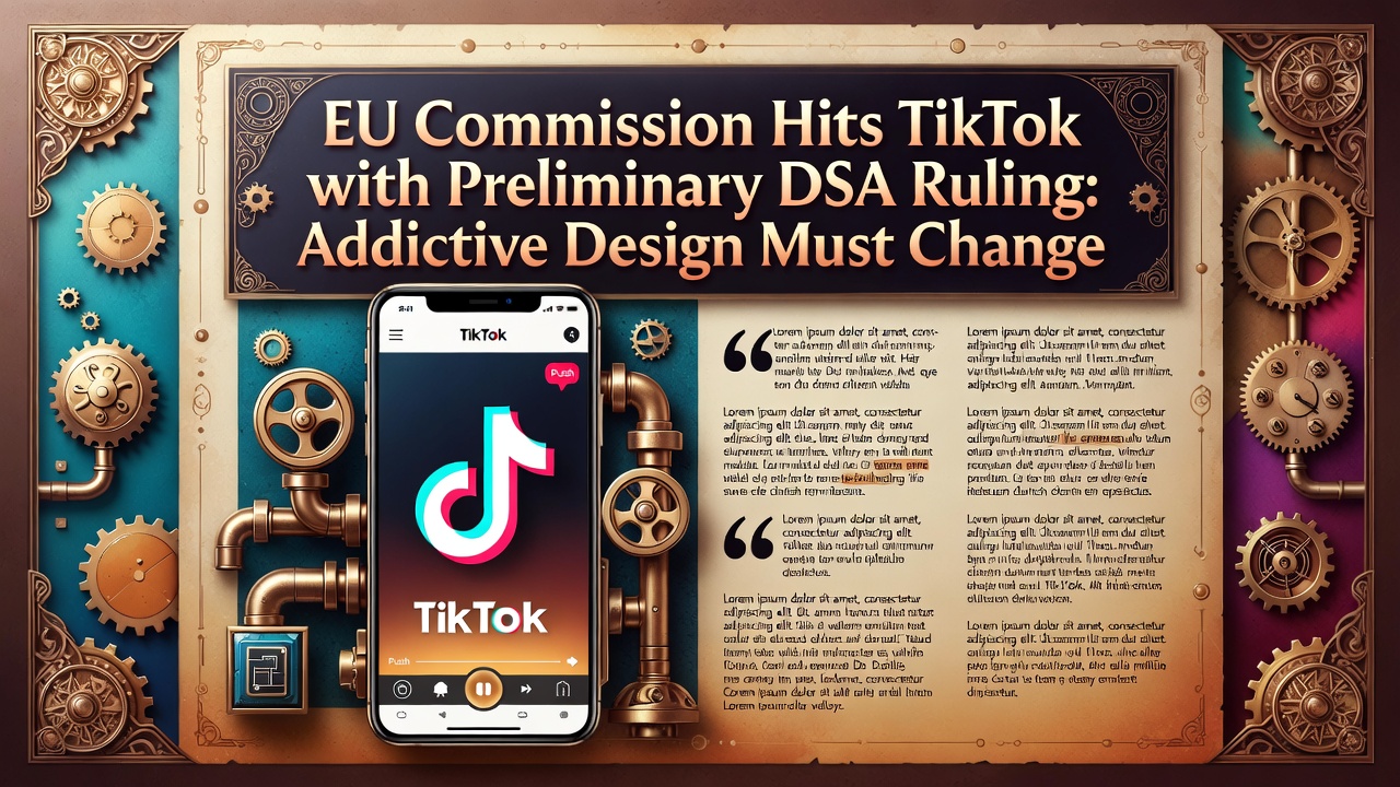 EU Commission Hits TikTok with Preliminary DSA Ruling: Addictive Design Must Change