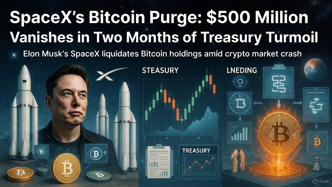 SpaceX's Bitcoin Purge: $500 Million Vanishes in Two Months of Treasury Turmoil