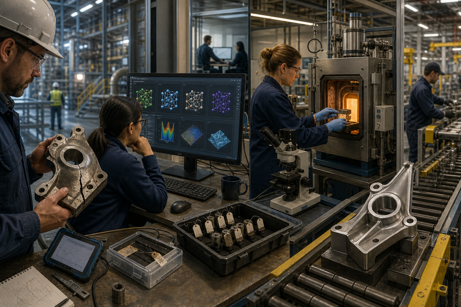Connected laboratories, computing infrastructure and industrial partners in the AI Materials Foundry