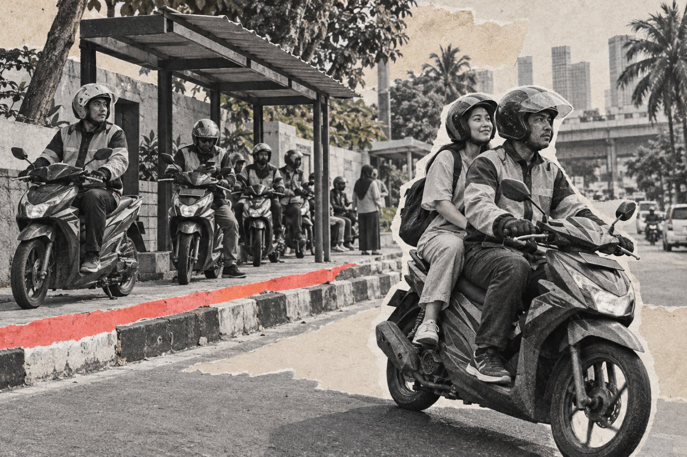 Pembagian perjalanan di antara pengemudi ojol menggambarkan keputusan platform yang diminta untuk dapat diaudit.