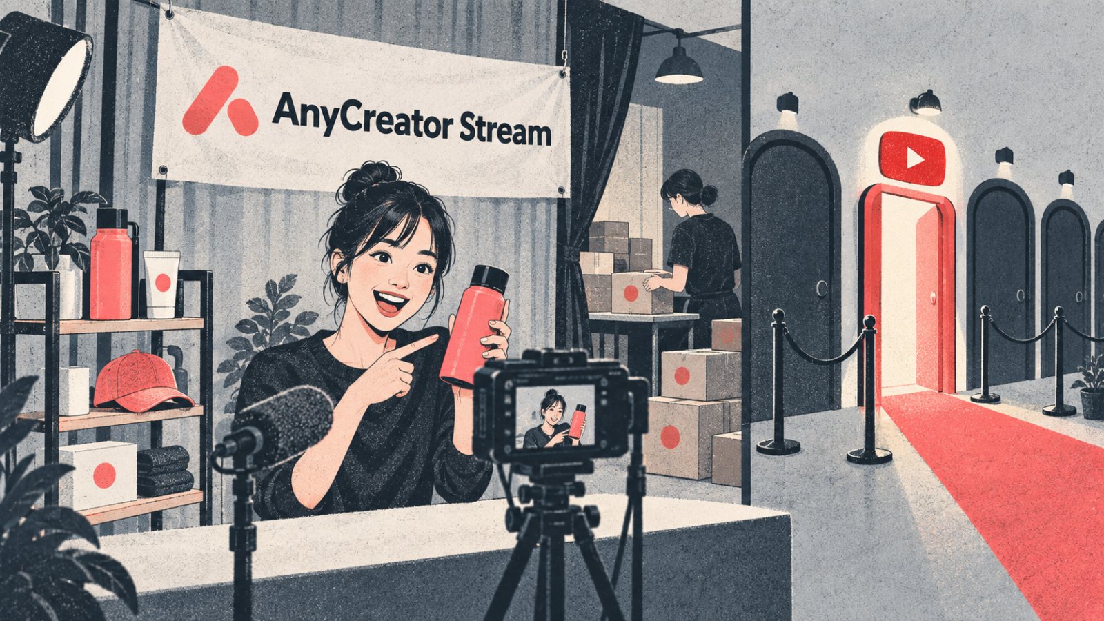 AnyCreator Stream把直播变现合到一页：目前只接YouTube Live