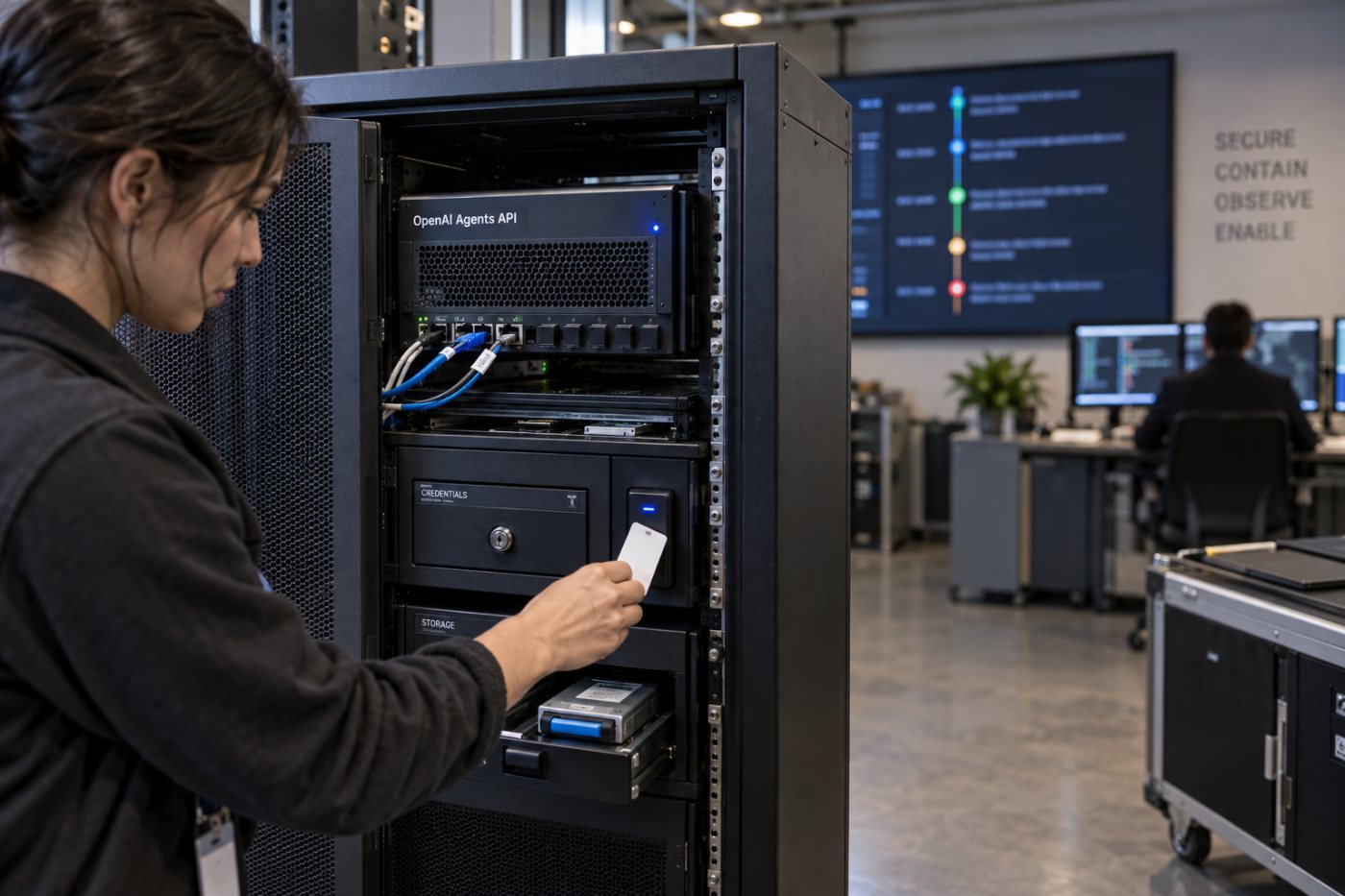Production controls isolate an agent’s tools, credentials, network access, and operational records around an active session.