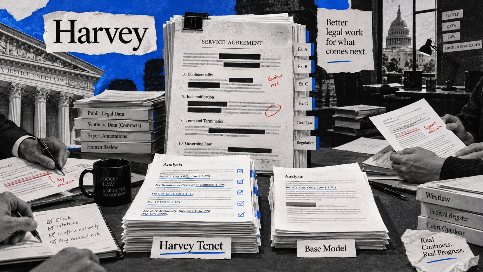 Harvey vale 15.500 millones: la IA jurídica apuesta por modelos propios