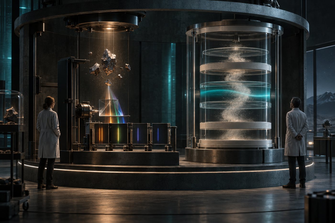 Gemessene Metallspuren eines Wiedereintritts werden getrennt von modellierten Aluminiumoxid- und Ozoneffekten ausgewertet.