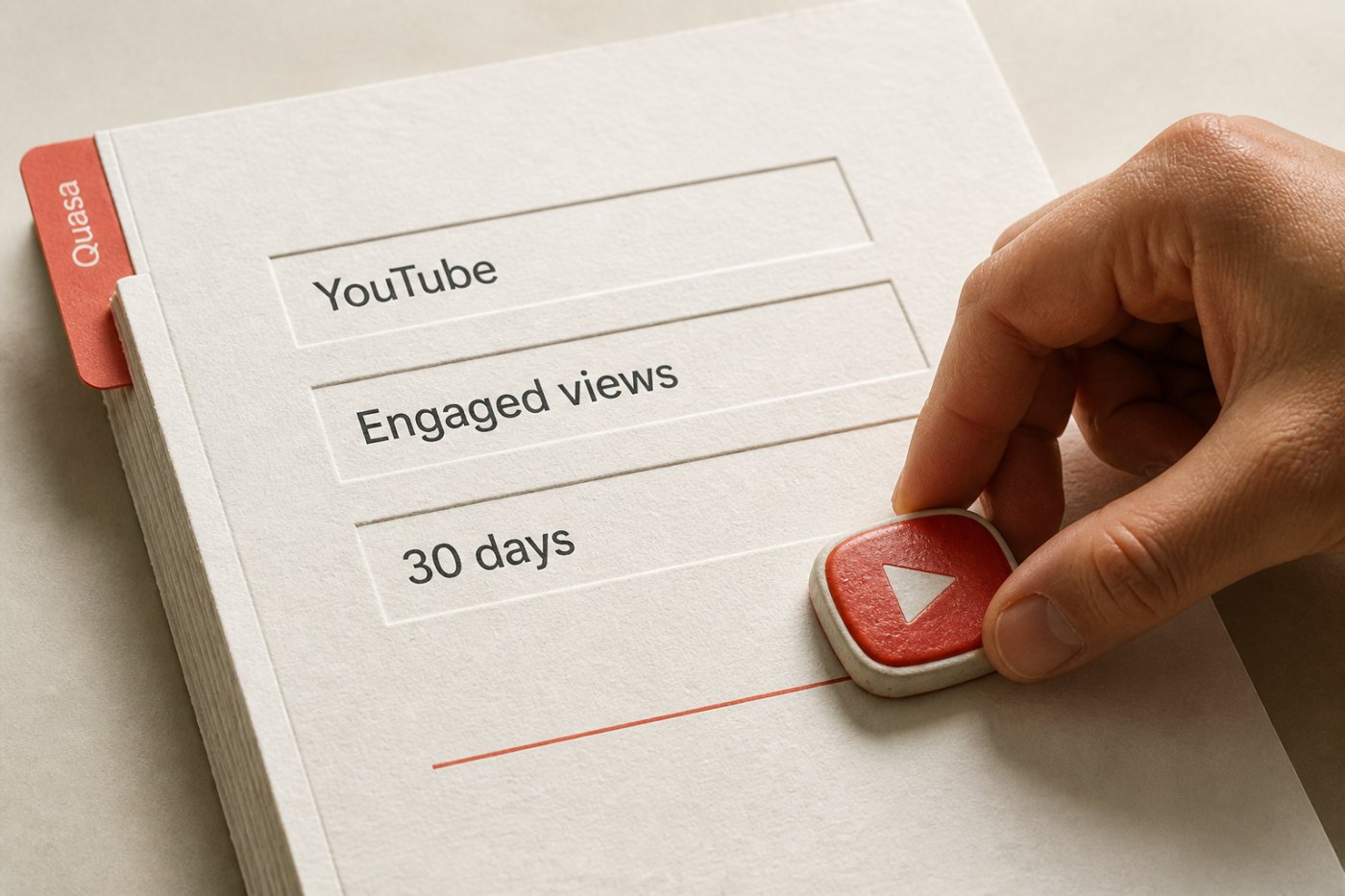 YouTube ब्रांड अभियान रिपोर्ट में सार्वजनिक व्यू, Engaged views और माप अवधि अलग दर्ज