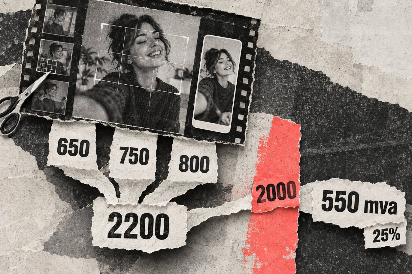 Tre tenkte abonnementer på 650, 750 og 800 kroner gir et kvartalsgrunnlag på 2200 kroner og 550 kroner i beregnet mva.