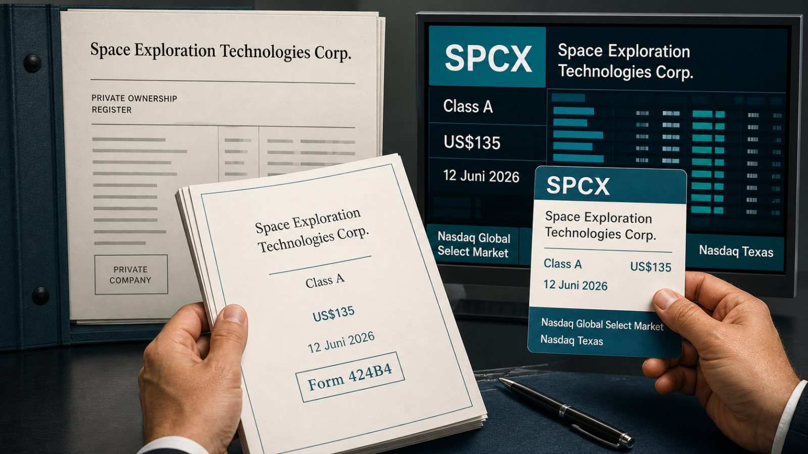 Saham SpaceX kini berkode SPCX—ini yang berubah setelah IPO