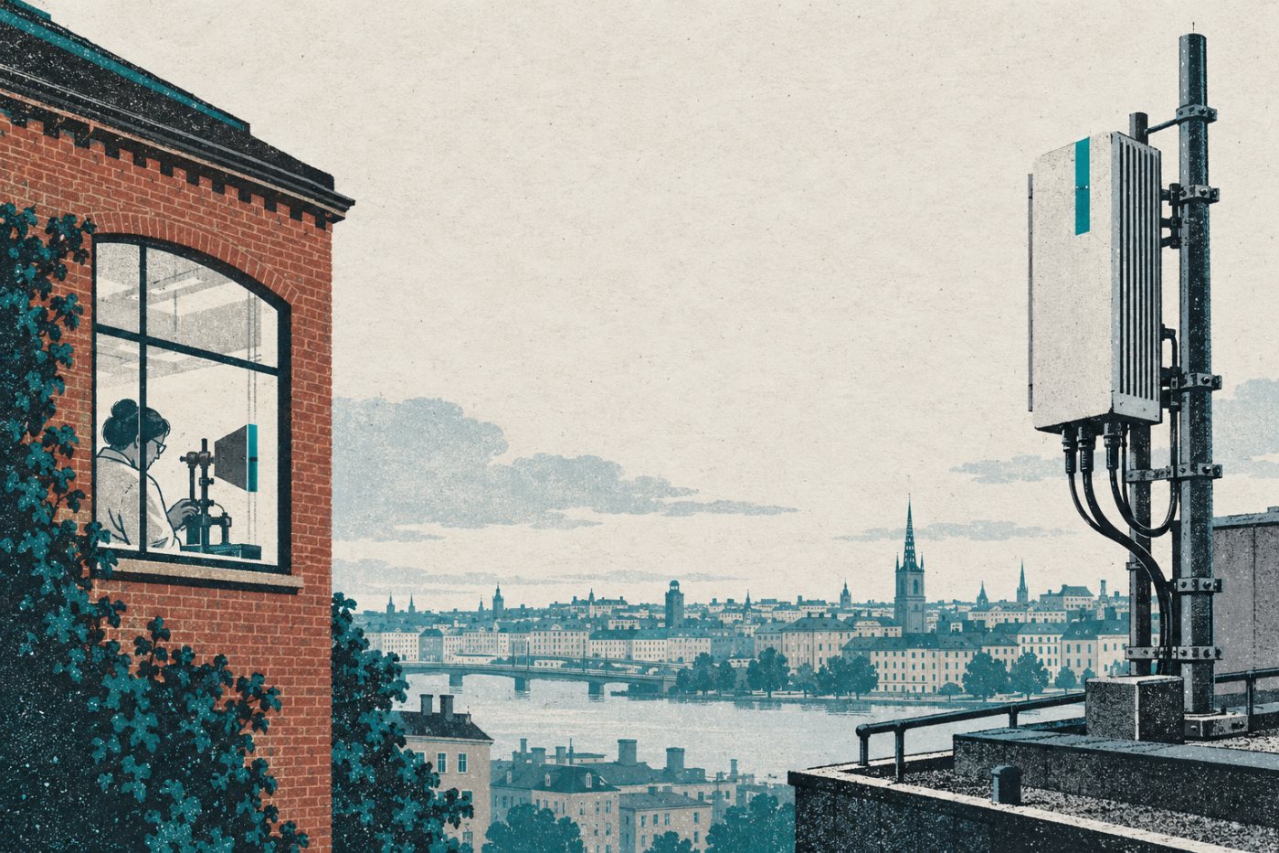 Elena Fersmans koppling till KTH och Ericssons mobilnätsutrustning visar vägen från forskning till telekomteknik.