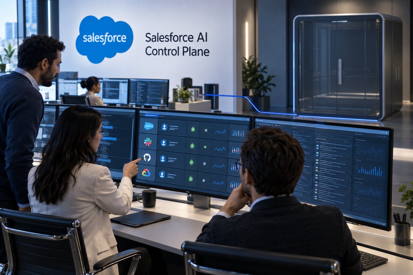 Salesforce AI Control Plane میں مختلف agents کی identity، policy، performance اور cost کا مرکزی جائزہ