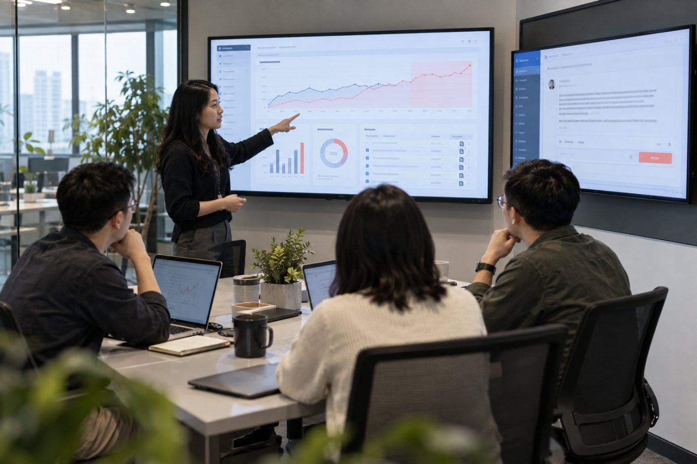 Data agent chuyển phân tích biến động thành dashboard và chờ phê duyệt hành động chia sẻ