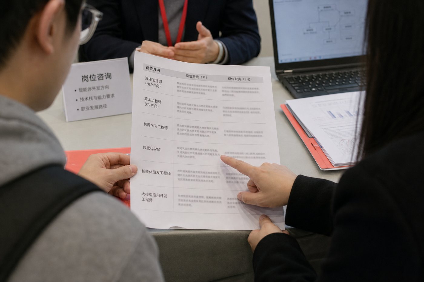 Empregadores chineses selecionam candidatos para funções especializadas de inteligência artificial.