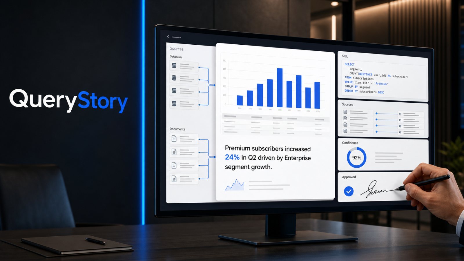 QueryStory sai do sigilo com IA que mostra como chegou à resposta