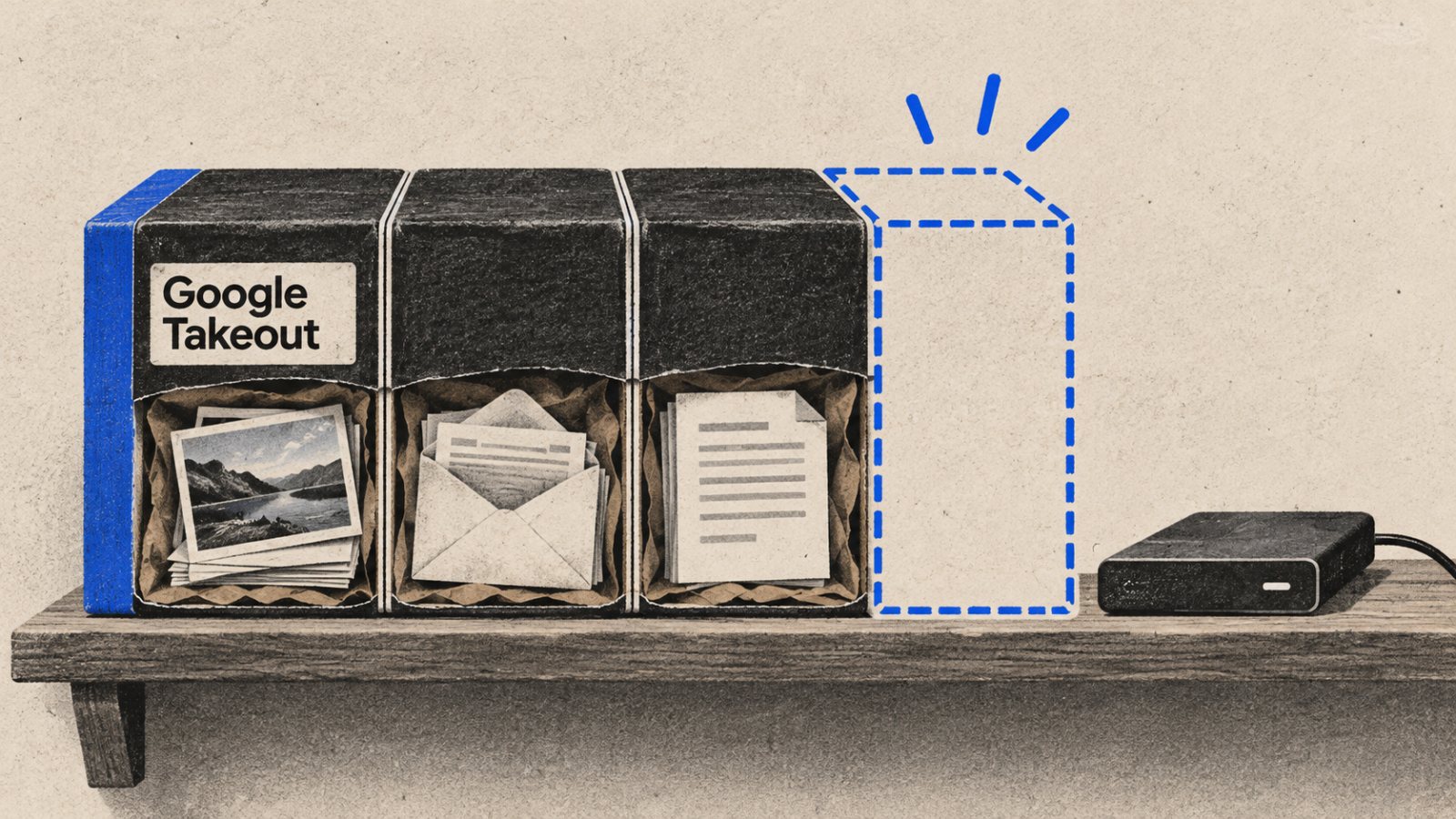 Last ned Google-dataene – Takeout-arkivet forsvinner etter sju dager