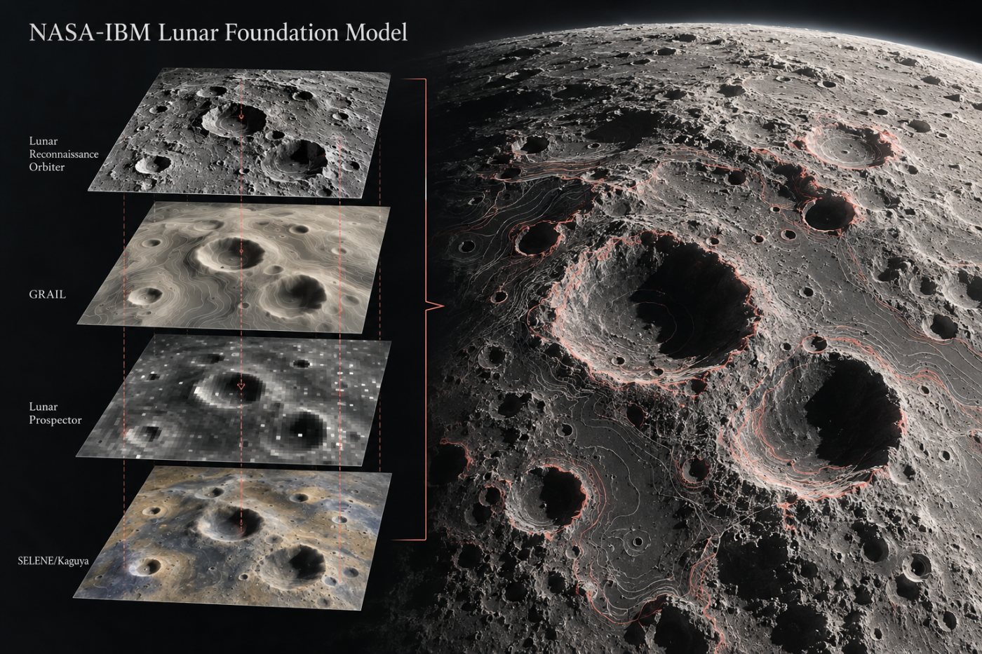 LRO, GRAIL, Lunar Prospector ও SELENE/Kaguya-এর সমস্থানিক চন্দ্রতথ্য এক বিশ্লেষণ কাঠামোয় মিলছে