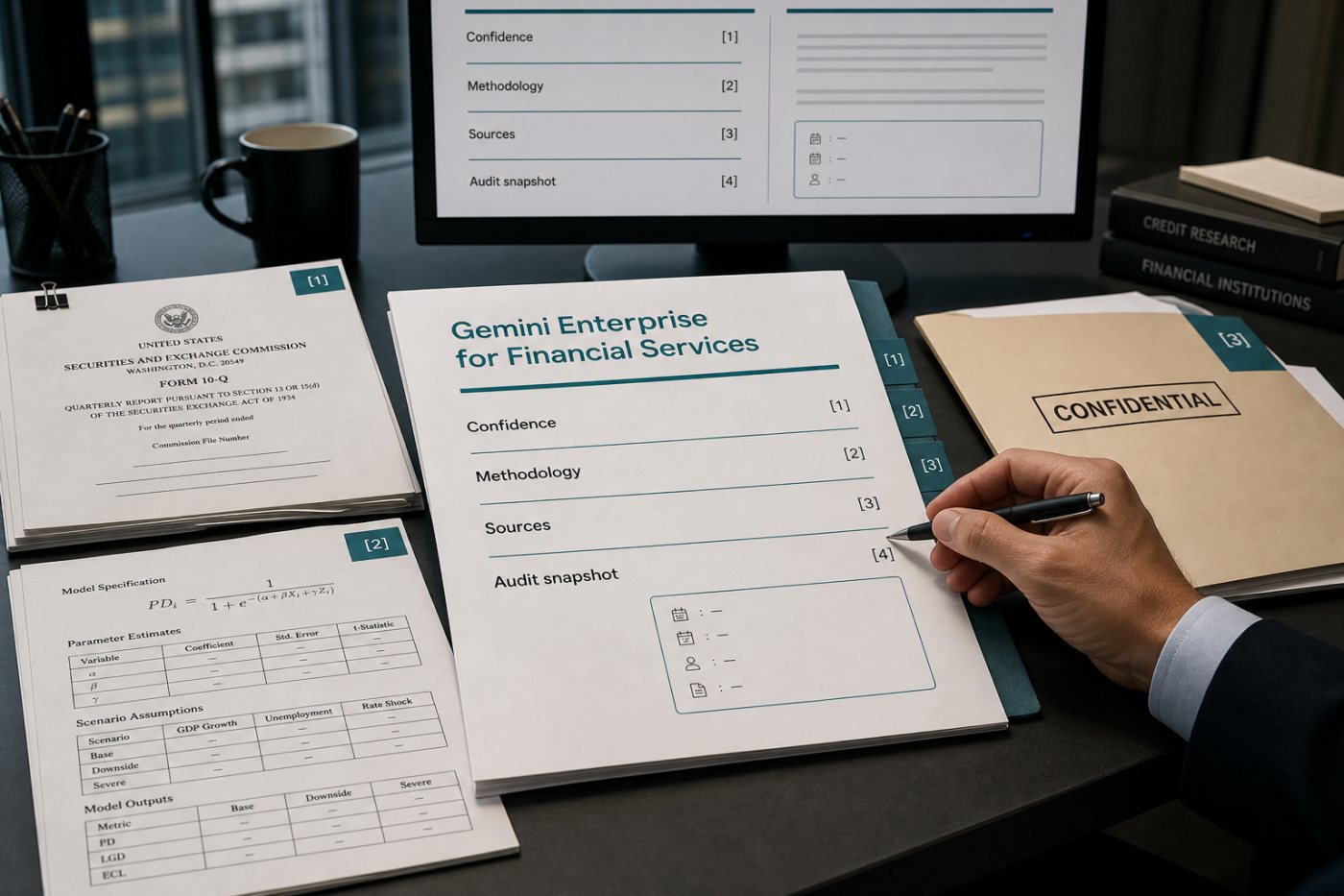 Financial Research agent mengolah dokumen keuangan menjadi laporan bersitasi dengan snapshot audit.