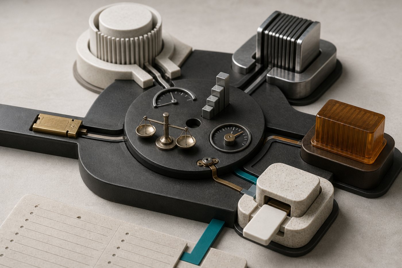 OpenRouter एक AI अनुरोध के लिए लागत, गति और विश्वसनीयता के आधार पर अनेक मॉडलों में मार्ग चुनता हुआ।