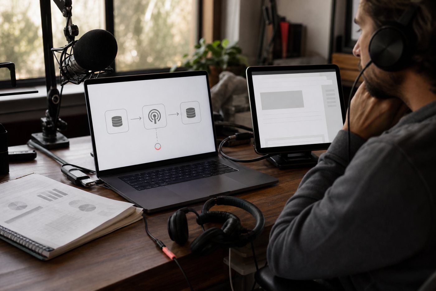 Un pódcast se traslada a Acast mediante RSS y redirección, mientras la newsletter permanece en Kit.